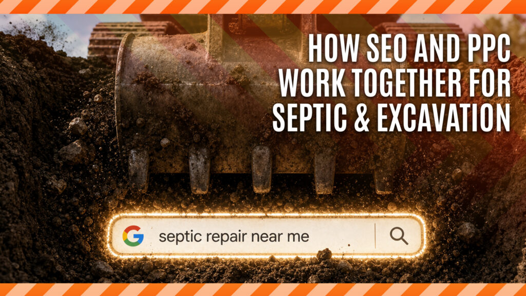 how seo and ppc workd together for septic excavation